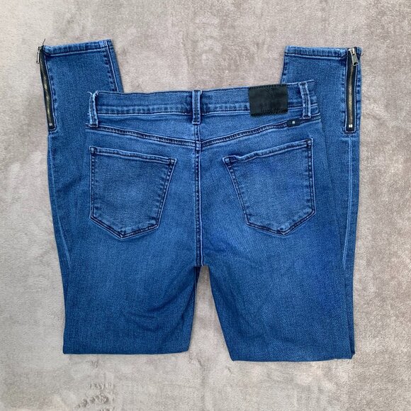Lucky Brand Brooke Legging Skinny Zippered Ankle Mid Rise Jeans Sz6 - Picture 8 of 16